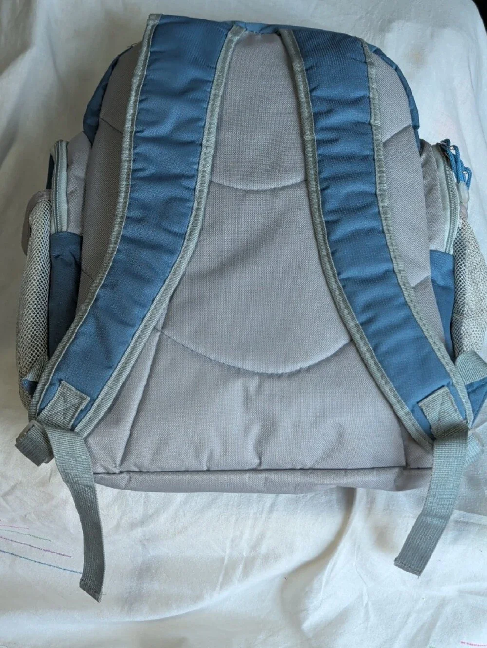 Blue and Gray Men's Backpack with Multiple Compartments Lightweight Comfortable